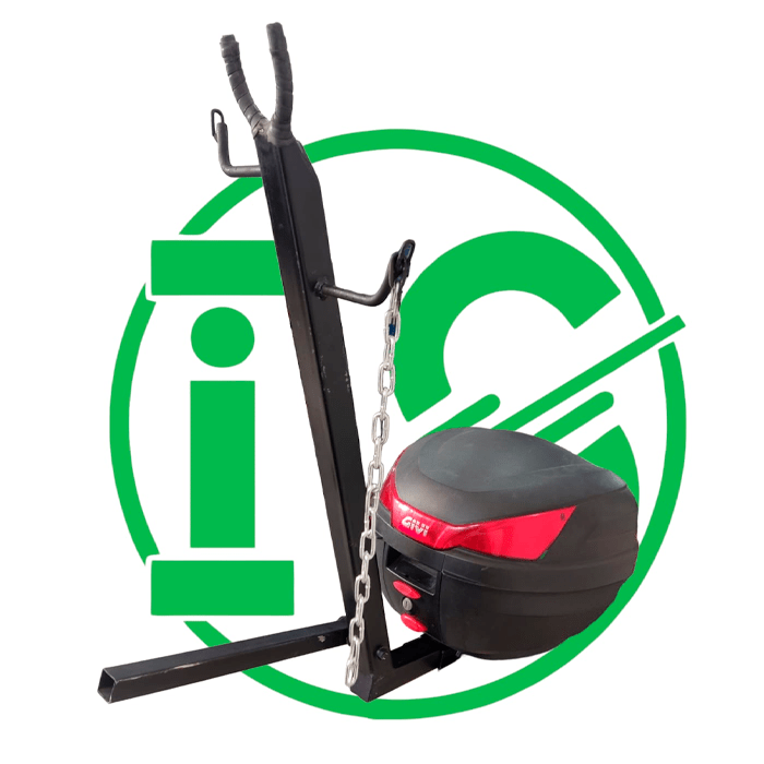 Porta bicicleta para moto